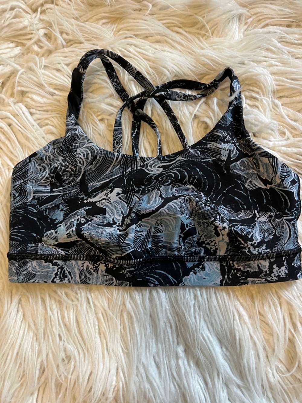 Lululemon Energy Bra Back Black & Gray